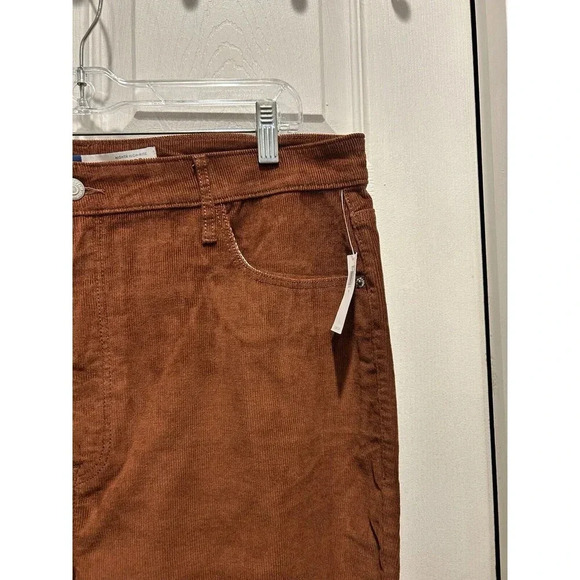 Old Navy Jeans Womens 16 Brown Corduroy Higher High Rise Flare NWT - Picture 2 of 7